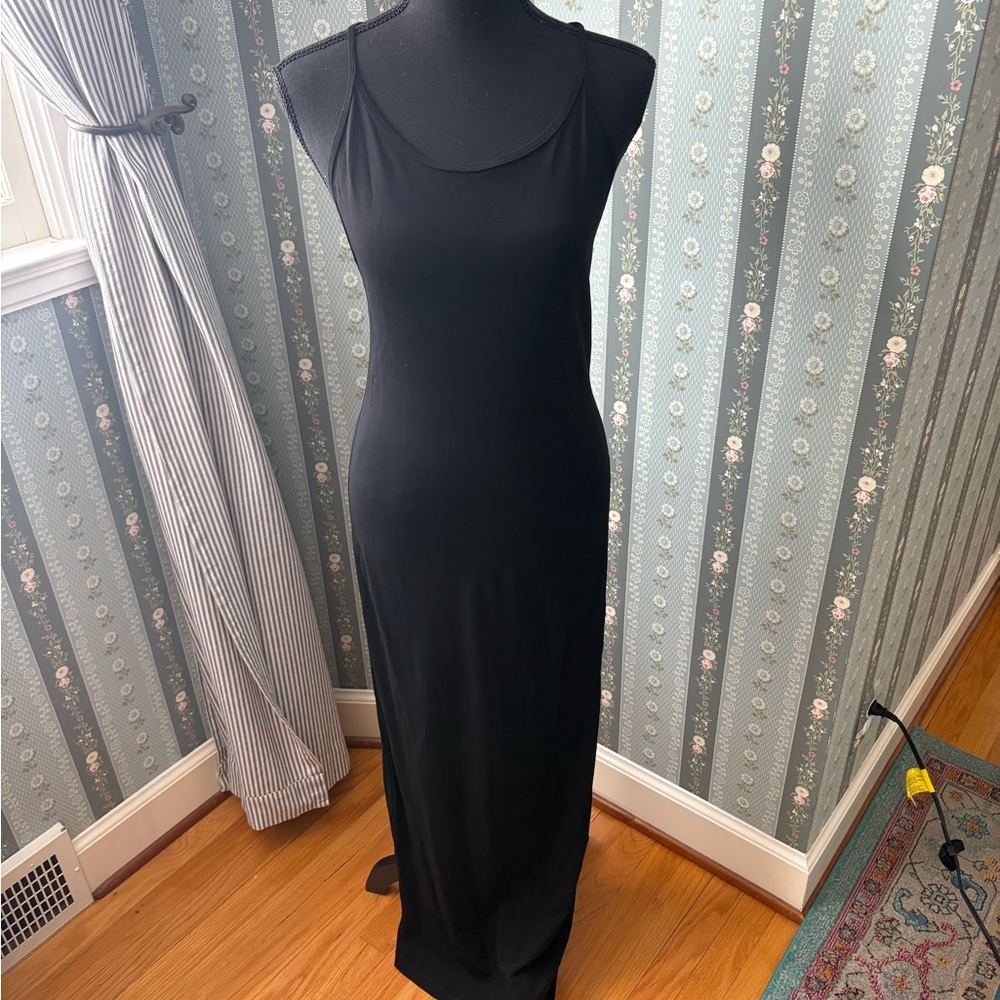 Jigsaw Black Sheath Maxi Dress